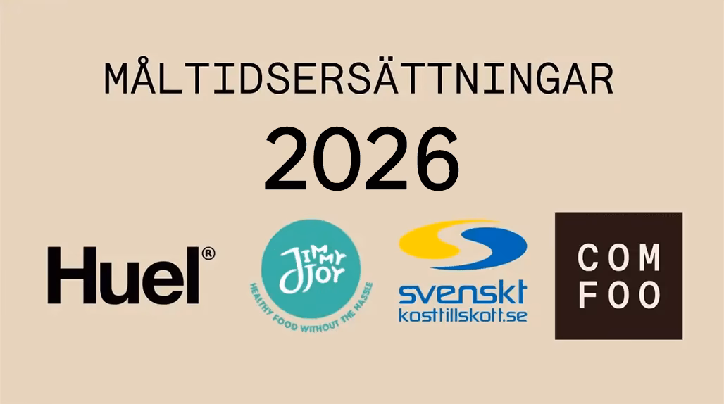 Huel vs Jimmyjoy vs svenskt kosttillskott vs Comfoo